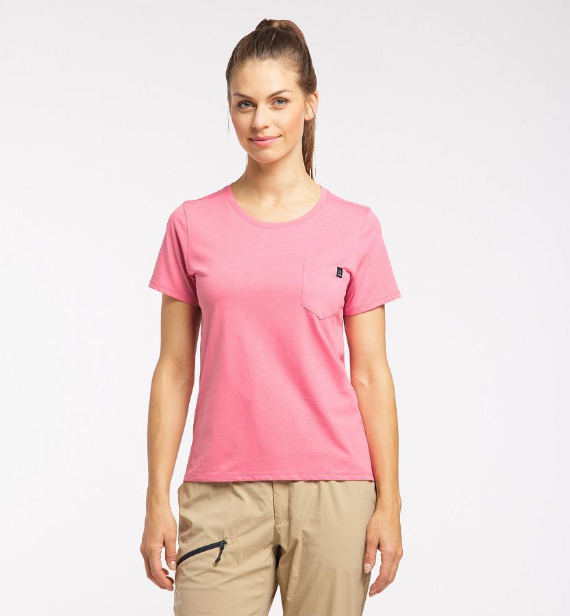 Haglöfs Womens Mirth T-Shirt Pink New Zealand 50381TLYK
